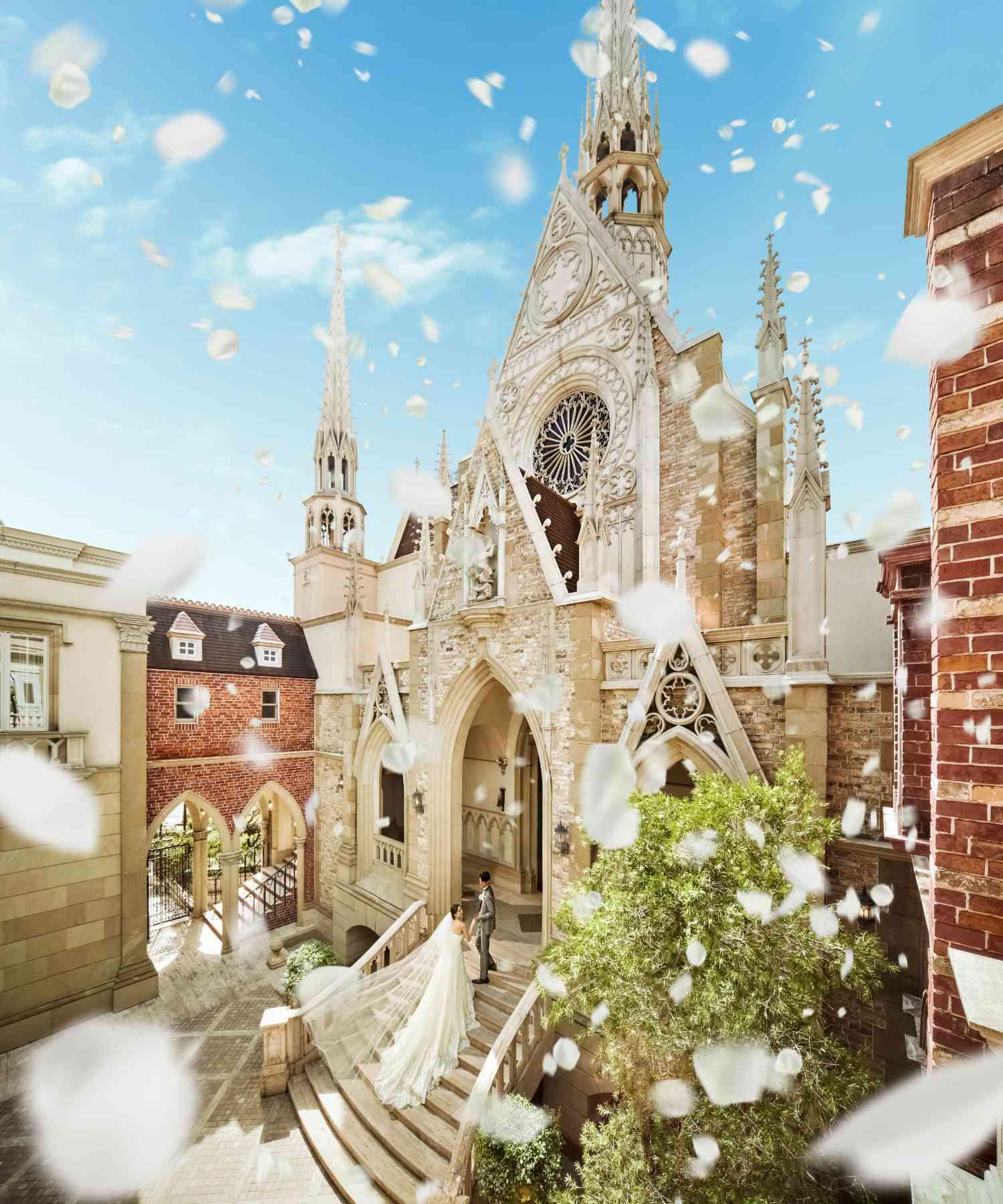 壮麗なチャペルで誓い 桜の花が咲き誇る空間で幸せの Wedding Of Legend Glastonia グラストニア の結婚式挙式実例 結婚式場探しはハナユメ 壮麗なチャペルで誓い 桜の花が咲き誇る空間で幸せの Wedding Of Legend Glastonia グラストニア の結婚式挙式実例 結婚式場探しはハナユメ
