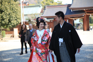 橿原神宮結婚式 文華殿ご披露宴 橿原神宮御指定 橿原オークホテル の結婚式挙式実例 結婚式場探しはハナユメ