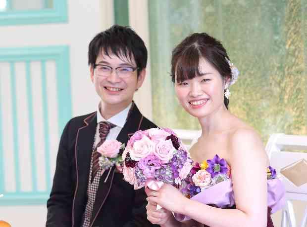 ゆったり＆参加型の二人だけのＷＥＤＤＩＮＧの挙式実例画像