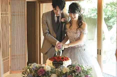 仲睦まじいおふたりの笑顔満点WEDDINGの演出画像