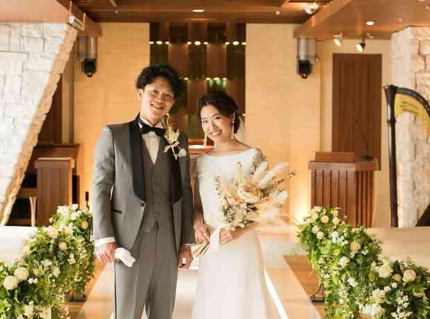 センス抜群！こだわりのお洒落ウエディングの挙式実例画像