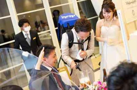 Okinawa×Nagoya距離を超えた結婚式の披露宴画像