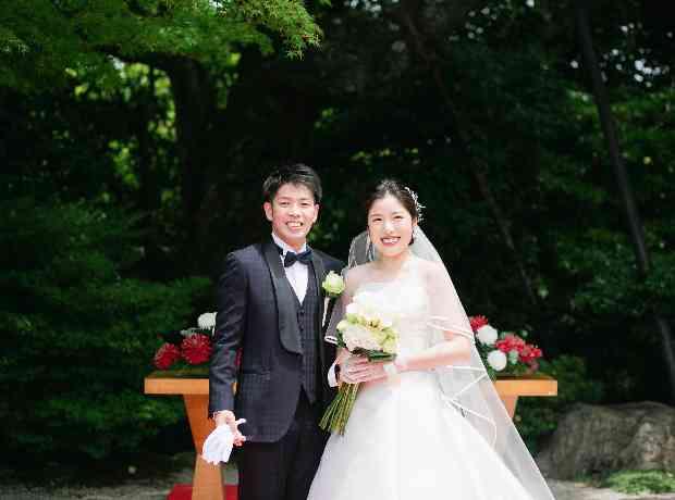 明るく 楽しい 素敵なおふたりのあたたかいご結婚式の挙式実例画像
