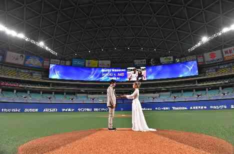野球少年と野球少女の「夢」を叶えた1日の挙式画像
