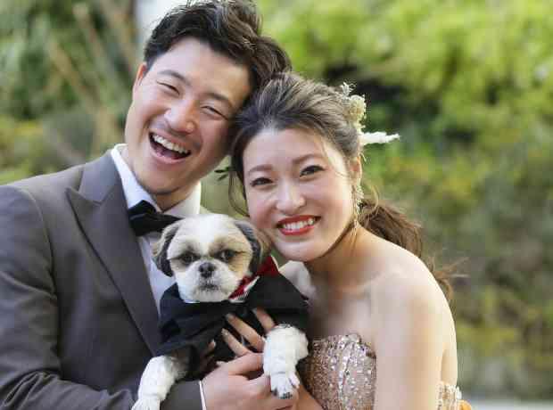 大切なペット　わんちゃんと過ごす特別な1日の挙式実例画像