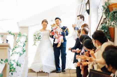 コロナに負けるな！ふたりらしい結婚式★の挙式画像