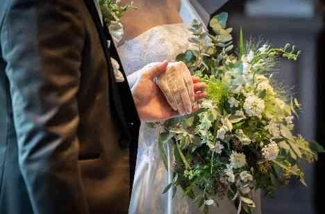 テーマは”笑顔”みんなが笑顔になれる結婚式の挙式画像