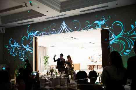 たくさんのサプライズがあふれたWEDDINGの演出画像