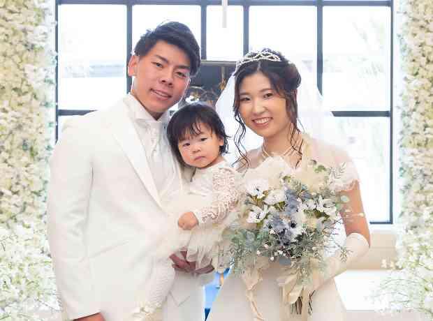 家族さんにんでほっこりWeddingの挙式実例画像