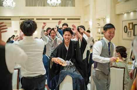 “ゲスト参加型”テーマ溢れるWEDDINGの披露宴画像