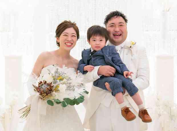 　アットホームにお子様と一緒に迎える結婚式　の挙式実例画像