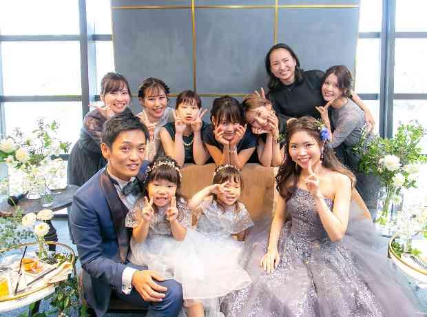 《シンプルおしゃれウエディング》楽しいパーティの挙式実例画像