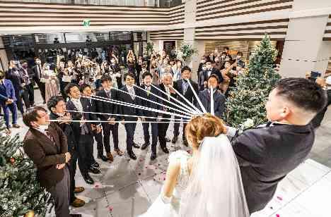 ”Family”感溢れるweddingの挙式画像