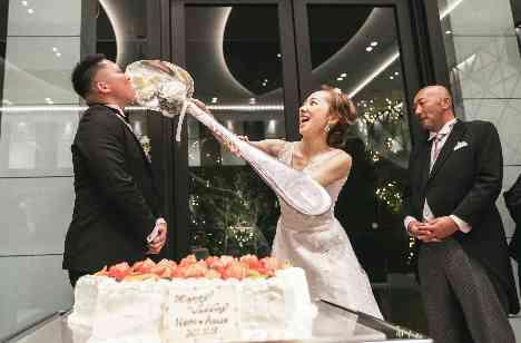 ”Family”感溢れるweddingの披露宴画像