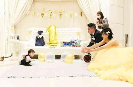 家族3人でBirthday＆Weddingの一日♡の演出画像