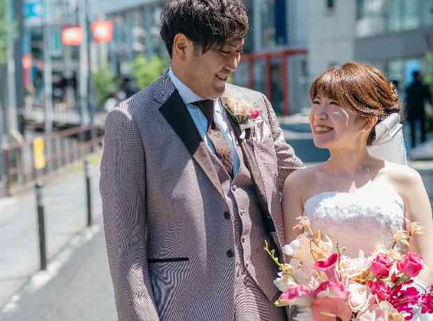 笑顔いっぱいのWedding day♡の挙式実例画像