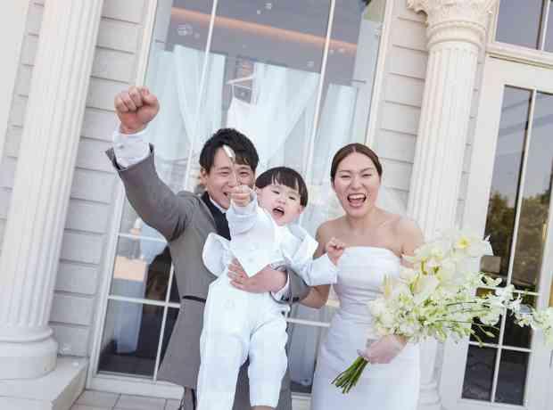 お子様も一緒に！家族で迎える最高の一日！の挙式実例画像
