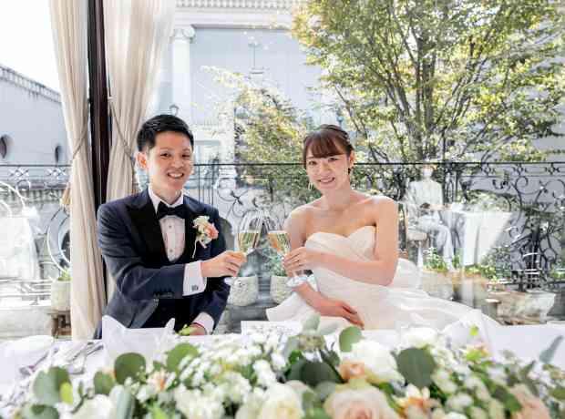笑顔咲いた…お二人らしさ溢れた結婚式の挙式実例画像