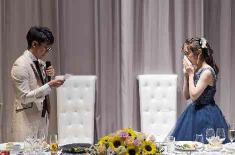 大切な愛娘と一緒にウエディングパーティをの演出画像