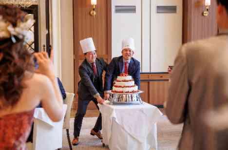 家族と友人のWedding partyの演出画像