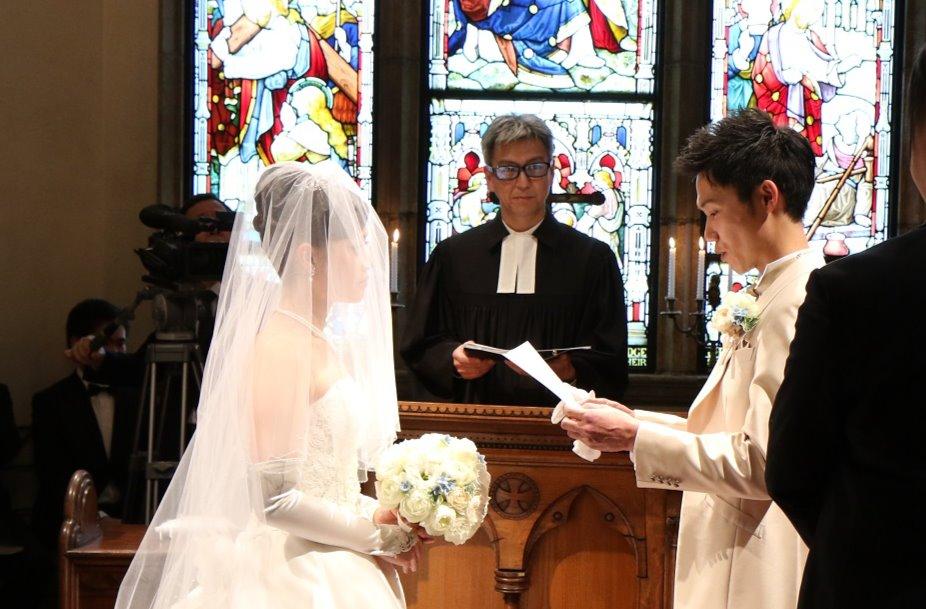音楽に溢れたWeddingの挙式画像