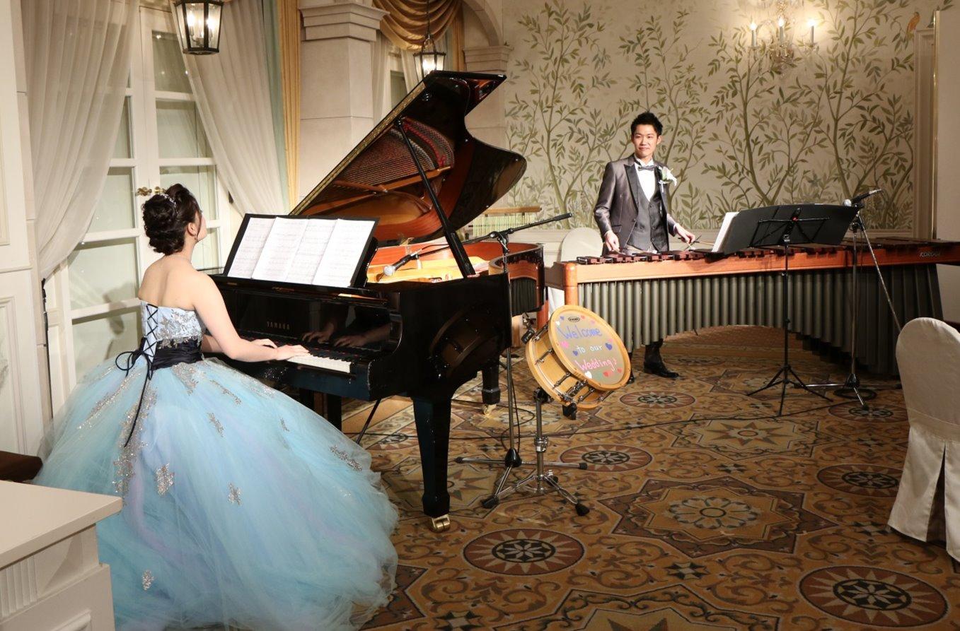 音楽に溢れたWeddingの披露宴画像