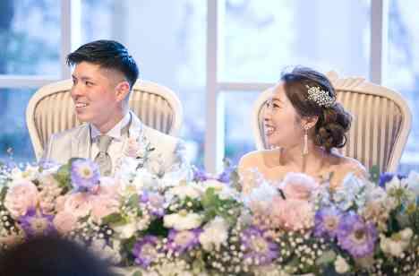 来てくれたゲストへ..おもてなしWedding..の披露宴画像