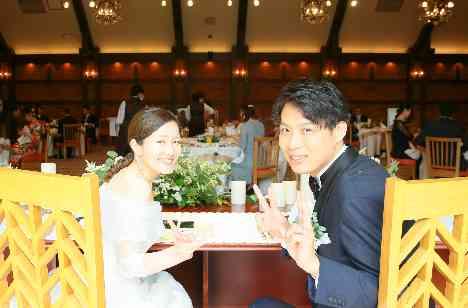 ..ゲストとふれあいWedding..の披露宴画像
