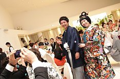 アンティークにこだわったお洒落ウェディングの演出画像