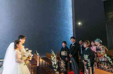 "オシャレ"を貫いたこだわりWedding の挙式画像