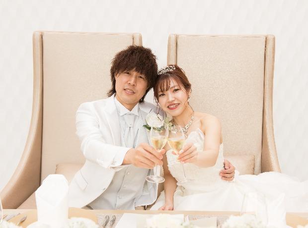 笑顔いっぱいの幸せな時間を過ごせましたの挙式実例画像