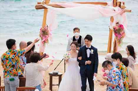 幻のビーチで憧れのビーチWedding♪の挙式画像