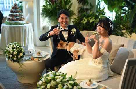 大切な「愛犬」も一緒に！同窓会パーティ！の披露宴画像