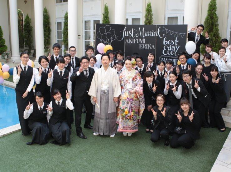 大人かわいいウェディングの挙式実例画像