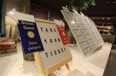 【旅】がテーマの沖縄挙式後のWeddingの準備・打ち合わせ画像