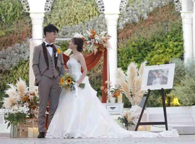感謝の気持ちが溢れた心あたたまる結婚式の挙式実例画像