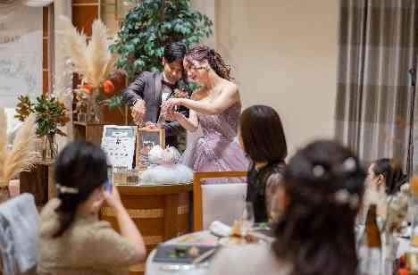 ゲストと一緒に作り上げた笑顔溢れる結婚式の演出画像