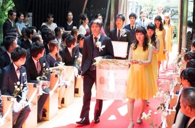 みんなで作った<2部制>贅沢Wedding!!の挙式画像