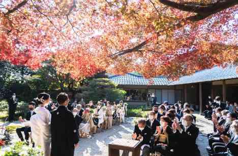 お洒落ウエディング（2022.11.19挙式）の挙式画像