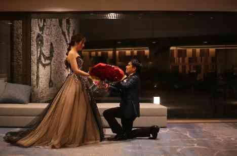 思い出の場所で誓うNight Weddingの演出画像
