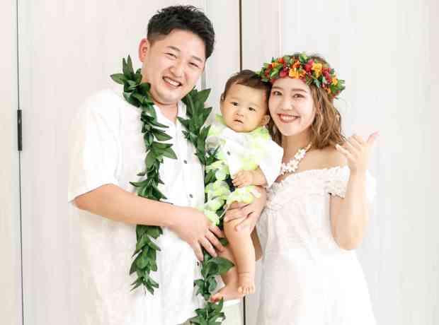 リゾートをテーマにしたハワイアンWedding♪の挙式実例画像