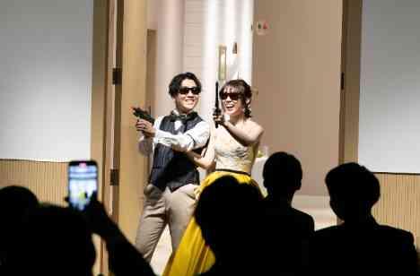 おふたりのちょっとした遊び心がアクセントにの演出画像