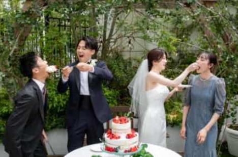 “上質 × お洒落 × 大人”くつろぎウェディングの挙式画像