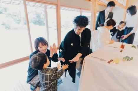 和装×家族婚×お洒落(2022.12.16挙式)の演出画像