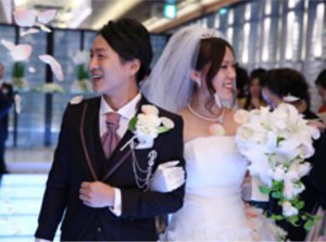 面白いことが大好き！美男美女なおふたり！の挙式実例画像