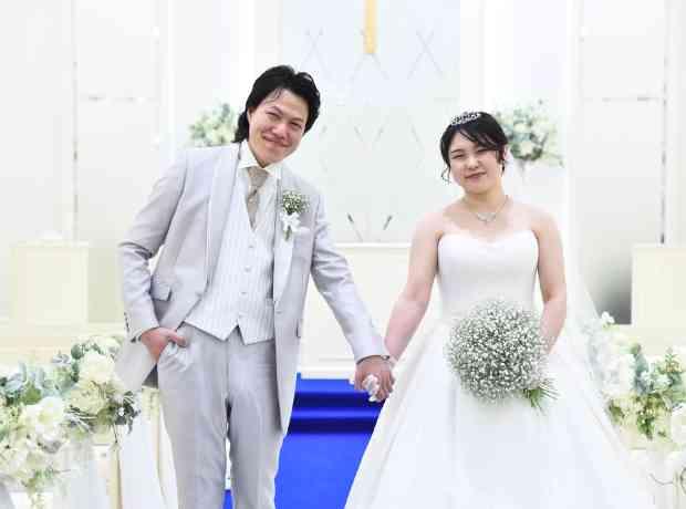 かすみ草をテーマにしたこだわりウェディング★の挙式実例画像
