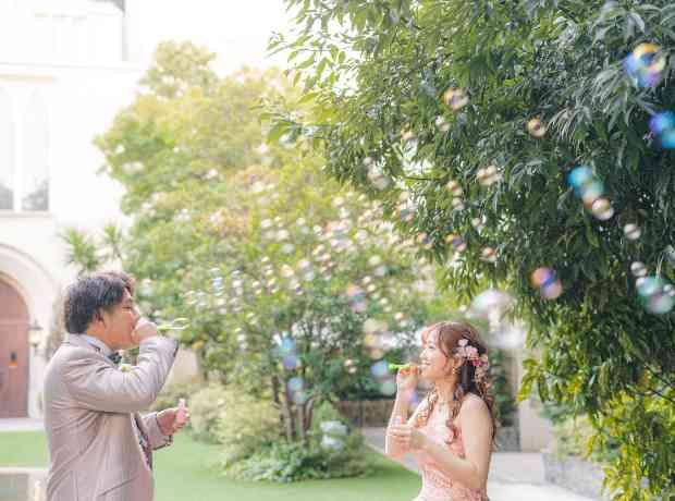 かわいいがたくさん！ピンクに包まれた結婚式の挙式実例画像