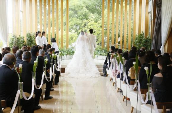 一日一組でゲストとゆったりすごせた結婚式!の挙式画像