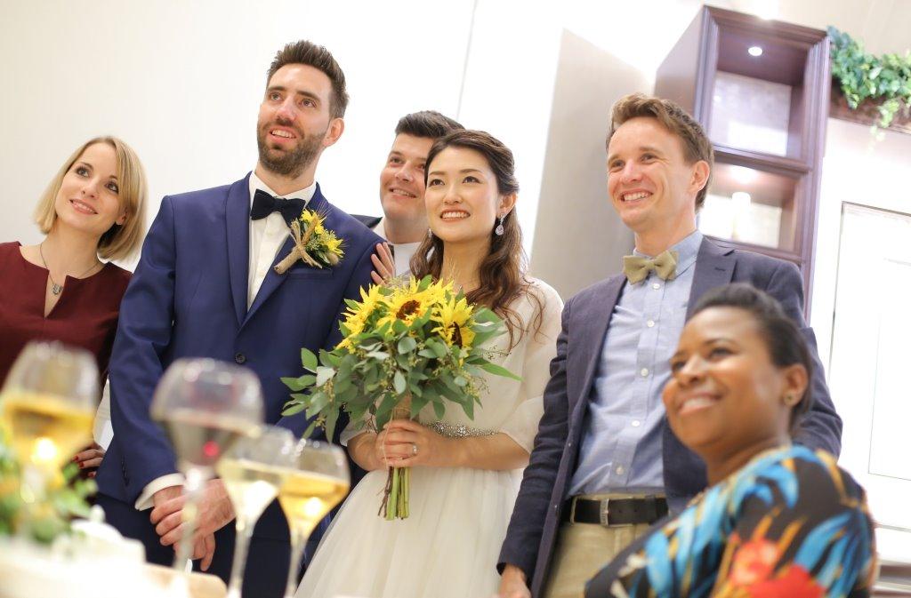 まるで海外？！お洒落なアットホームwedding！の披露宴画像