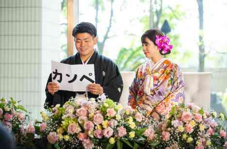 美とロマンスが織りなす特別な日 掛川城ウエディングの披露宴画像